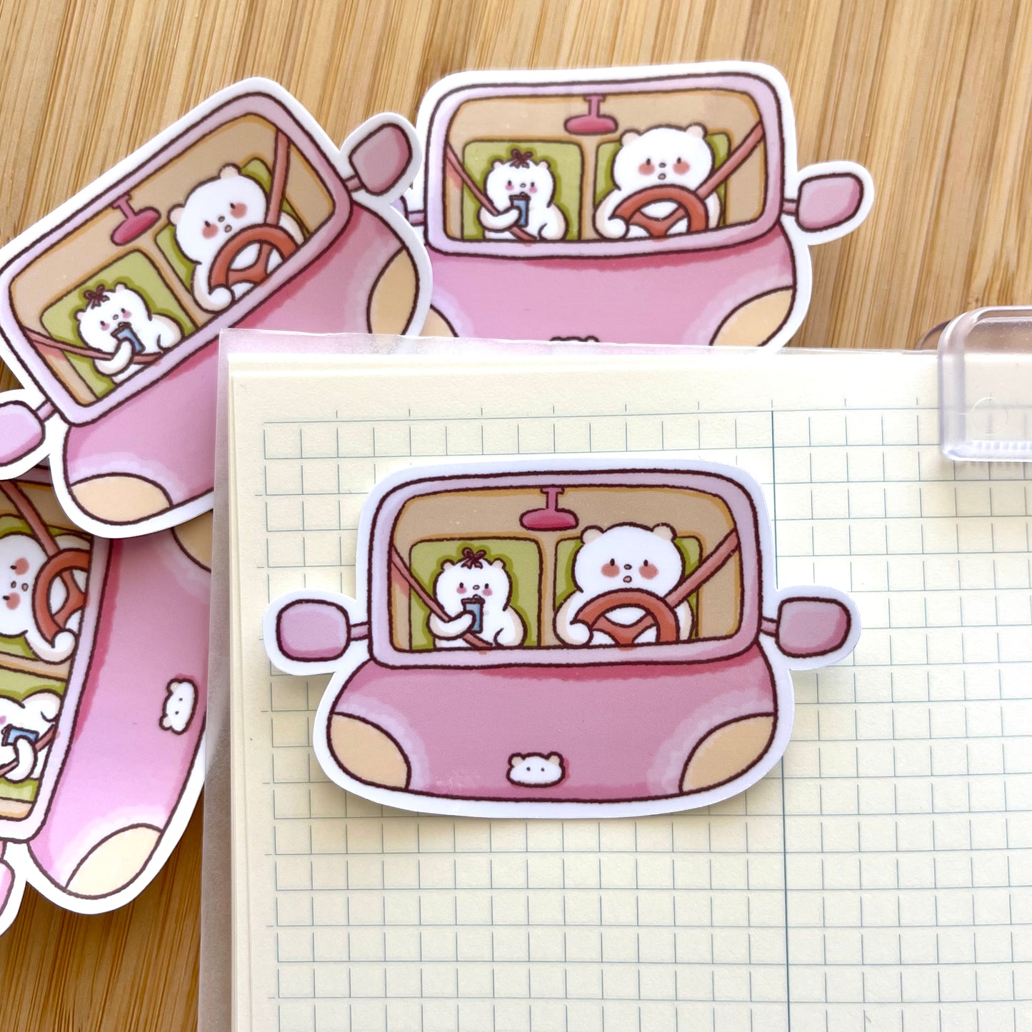 Car Ride Die Cut Sticker