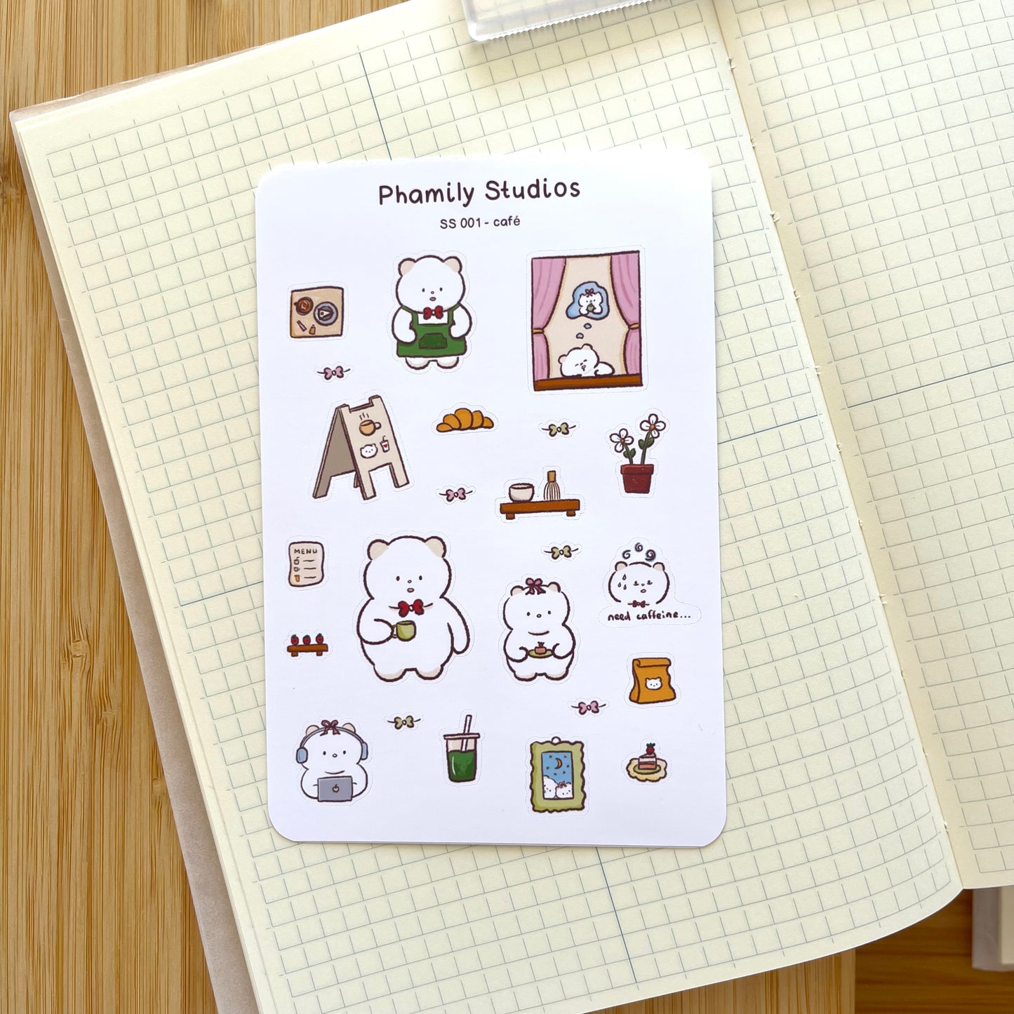 Cozy Cafe Sticker Sheet