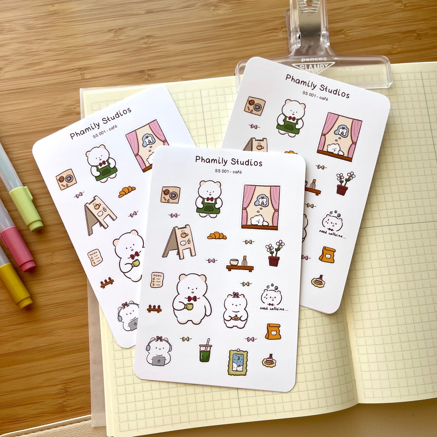 Cozy Cafe Sticker Sheet
