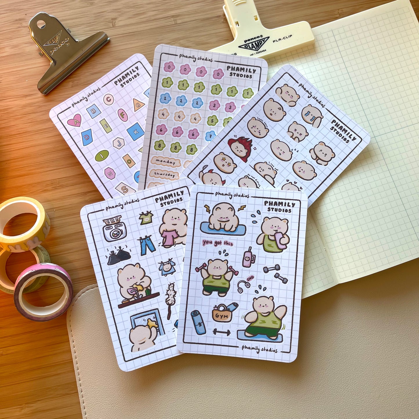 The Phamily Bundle Journaling Sticker Sheets Set